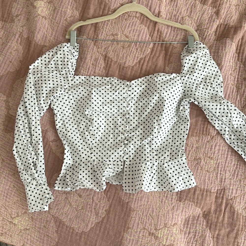 Spanish flamenco style cotton top